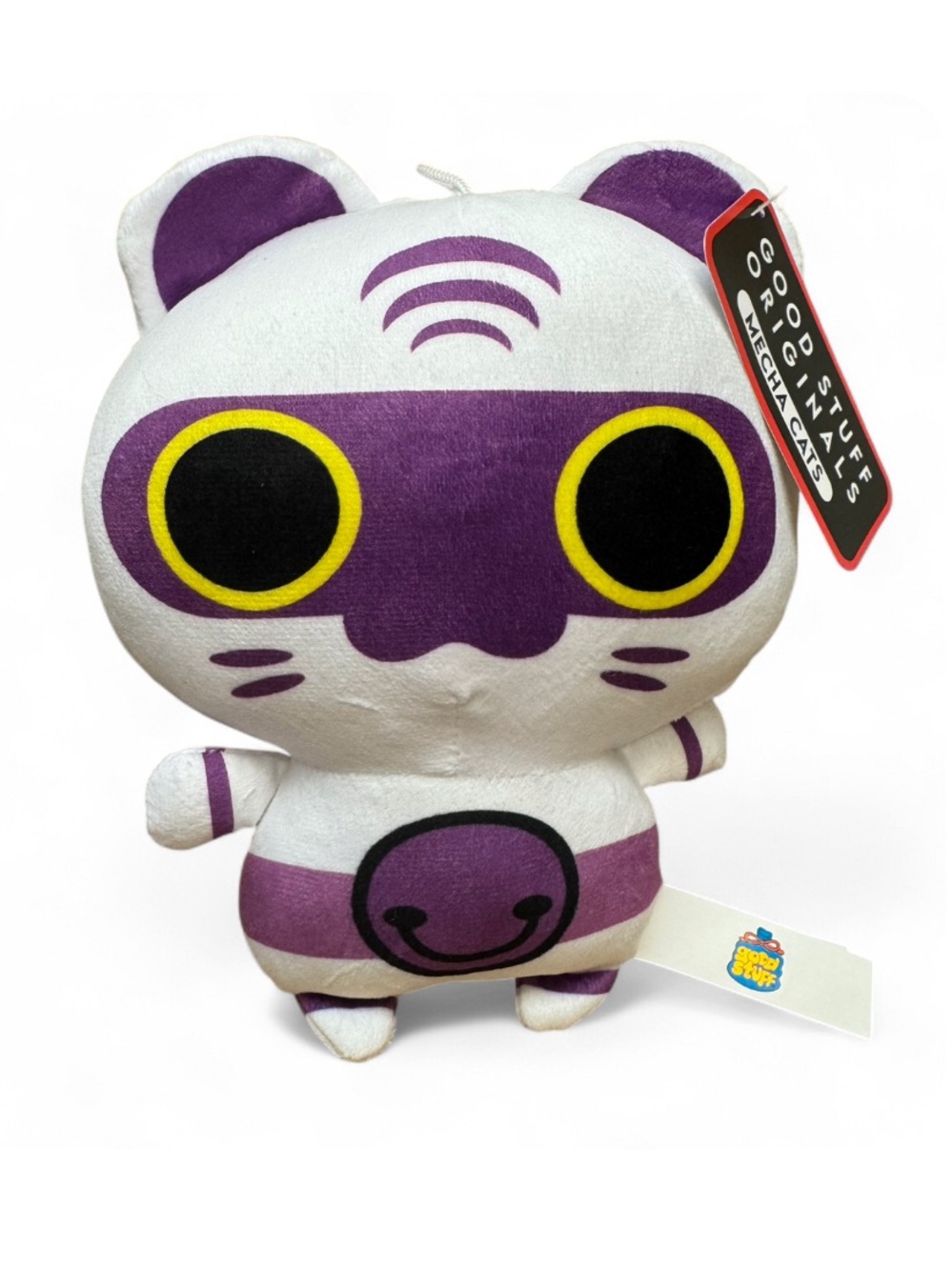 Mecha Cats Stuffed Animals Plush Toy Robotic Cat With Purple Face Mask 8” NEW!